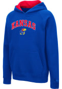 Kansas Jayhawks Youth Colosseum Pesto Hooded Sweatshirt - Blue