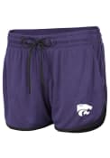 K-State Wildcats Womens Colosseum Toulon Shorts - Purple