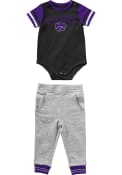 K-State Wildcats Infant Colosseum Flavio Top and Bottom - Grey