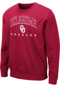 Oklahoma Sooners Colosseum Comic Crew Sweatshirt - Crimson