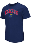 Kansas Jayhawks Colosseum Mason Slub T Shirt - Navy Blue