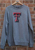Texas Tech Red Raiders Colosseum Henry French Terry Crew Sweatshirt - Grey