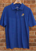 Kansas Jayhawks Colosseum Finn Heathered Polo Shirt - Blue