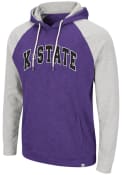 Colosseum Mens Purple K-State Wildcats Camping Hooded Sweatshirt