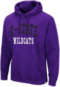 Colosseum Mens Purple K-State Wildcats Rebel Hooded Sweatshirt