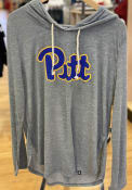 Pitt Panthers Womens Colosseum Cora Hooded Sweatshirt - Grey