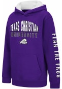 TCU Horned Frogs Youth Colosseum Karate Hooded Sweatshirt - Purple