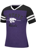 K-State Wildcats Girls Colosseum Pearl Fashion T-Shirt - Purple