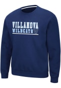 Villanova Wildcats Colosseum Rally Crewneck Crew Sweatshirt - Navy Blue