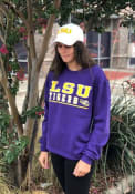 LSU Tigers Colosseum Rally Crewneck Crew Sweatshirt - Purple