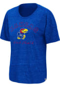Kansas Jayhawks Womens Colosseum Sheldon T-Shirt - Blue