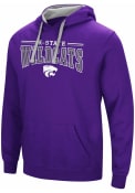 Colosseum Mens Purple K-State Wildcats Graham Hooded Sweatshirt