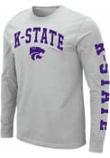 Colosseum Mens Grey K-State Wildcats Jackson T Shirt