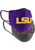 Colosseum LSU Tigers TC and Grey 2pk Fan Mask - Purple