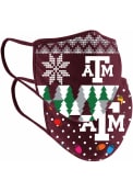 Colosseum Texas A&M Aggies Ugly Sweater Fan Mask - Red