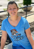 Kansas City Mavericks Womens Colosseum Speckle T-Shirt - Blue