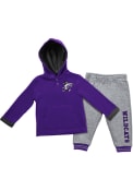 Colosseum Infant Purple K-State Wildcats Poppies Top and Bottom