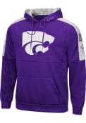 Colosseum Mens Purple K-State Wildcats Hummer Pullover Hoodie