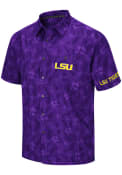 LSU Tigers Colosseum Molokai Camp Dress Shirt - Purple