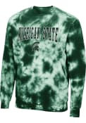Michigan State Spartans Colosseum Wooderson Tie Dye Crew Sweatshirt - Green