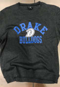 Drake Bulldogs Colosseum Stadium Number One Crew Sweatshirt - Black