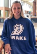 Drake Bulldogs Colosseum Campus Number One Hooded Sweatshirt - Blue