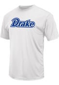Drake Bulldogs Colosseum Trail Wordmark T Shirt - White