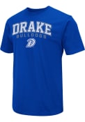 Drake Bulldogs Colosseum Field Arch Mascot T Shirt - Blue