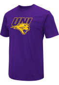 Northern Iowa Panthers Colosseum Field Team Logo T Shirt - Purple