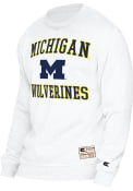 Michigan Wolverines Colosseum Authentic Number One Crew Sweatshirt - White