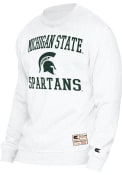 Michigan State Spartans Colosseum Authentic Number One Crew Sweatshirt - White