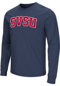 Saginaw Valley State Cardinals Colosseum Arch Name T Shirt - Navy Blue