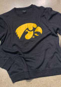 Iowa Hawkeyes Colosseum Stadium Team Logo Crew Sweatshirt - Black