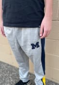 Michigan Wolverines Colosseum Up Top Fleece Pants - Grey