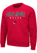 Central Missouri Mules Colosseum Time Machine Crew Sweatshirt - Red