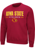 Iowa State Cyclones Colosseum Time Machine Crew Sweatshirt - Cardinal
