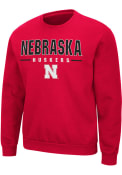Nebraska Cornhuskers Colosseum Time Machine Crew Sweatshirt - Red