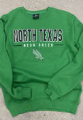 North Texas Mean Green Colosseum Time Machine Crew Sweatshirt - Green