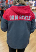Ohio State Buckeyes Colosseum Game Night Coachs Full Zip Light Weight Jacket - Charcoal