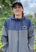 Penn State Nittany Lions Colosseum Game Night Coachs Full Zip Light Weight Jacket - Charcoal