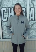 Michigan Wolverines Colosseum Dale Full Zip Medium Weight Jacket - Grey