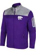 Colosseum Mens Purple K-State Wildcats Third Wheel Fleece Medium Weight Jacket