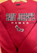 Saint Josephs Hawks Colosseum Time Machine Crew Sweatshirt - Maroon