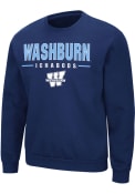 Washburn Ichabods Colosseum Time Machine Crew Sweatshirt - Navy Blue