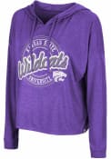 K-State Wildcats Womens Colosseum Cody Meet and Greet Hooded Sweatshirt - Purple