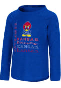 Kansas Jayhawks Toddler Girls Colosseum Heart T Shirt - Blue