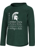 Michigan State Spartans Toddler Girls Colosseum Heart T Shirt - Green