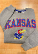 Kansas Jayhawks Colosseum Elliott Crew Sweatshirt - Grey