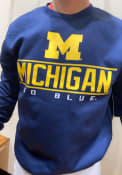 Michigan Wolverines Colosseum Cam Sweatshirt - Navy Blue