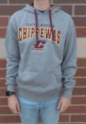 Central Michigan Chippewas Colosseum Russell Hooded Sweatshirt - Grey